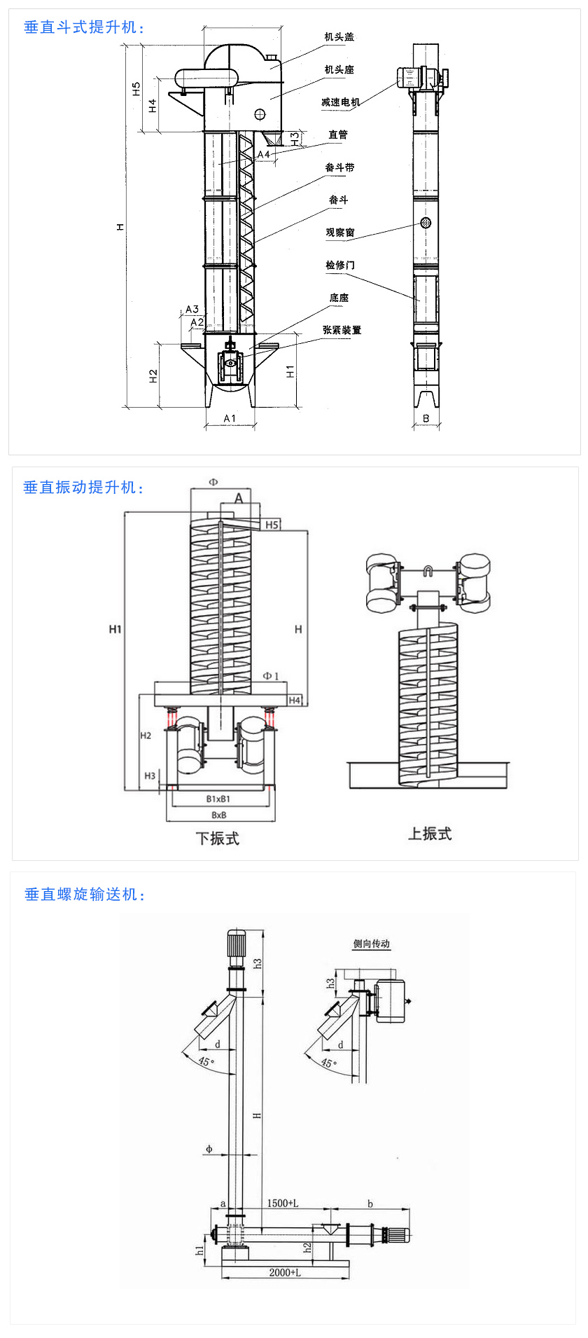 垂直提升机结构图